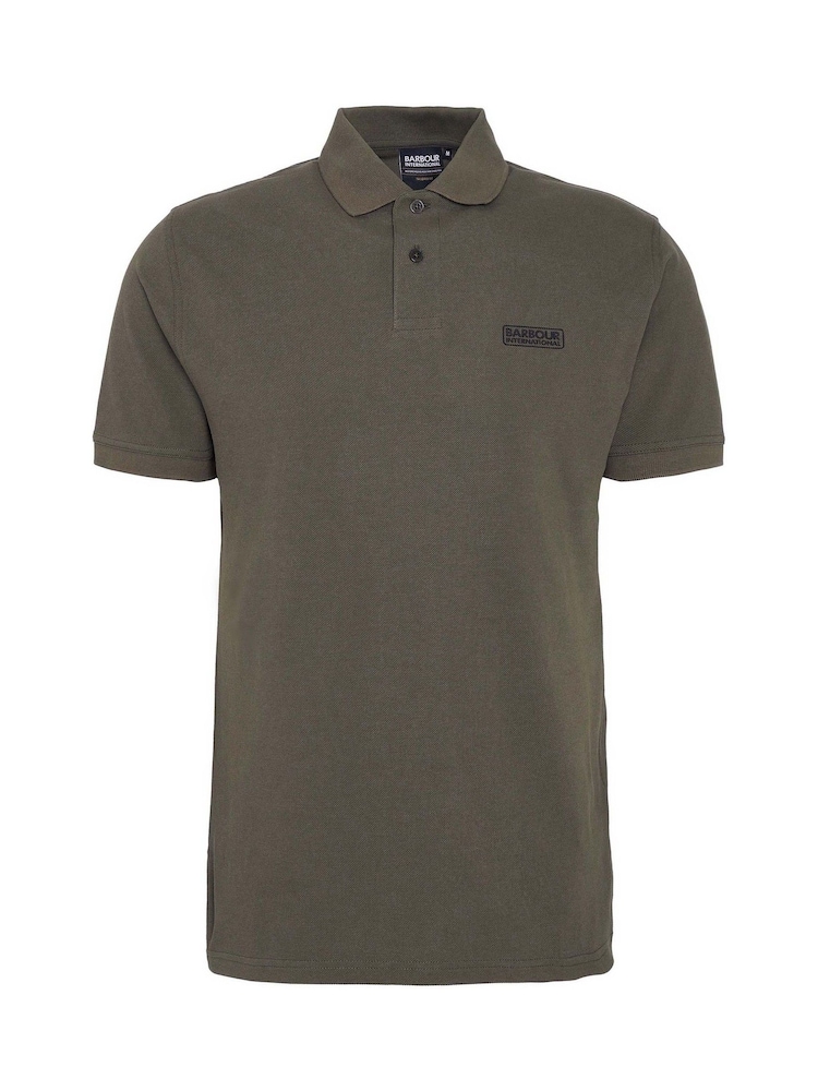 Vert olive - Barbour International Polo Essentiel 100% coton - Image 6 de 6