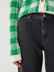 Hush Black Remy Straight Slouch 100% Cotton Jeans - Image 2 of 4
