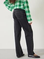 Hush Black Remy Straight Slouch 100% Cotton Jeans - Image 3 of 4