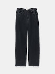 Hush Black Remy Straight Slouch 100% Cotton Jeans - Image 4 of 4