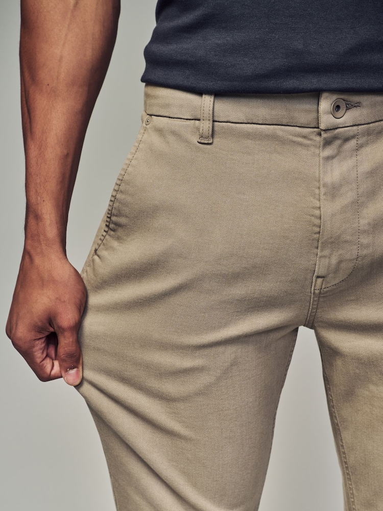Light Stone Slim Fit Motionflex Chino Trousers - Image 5 of 10