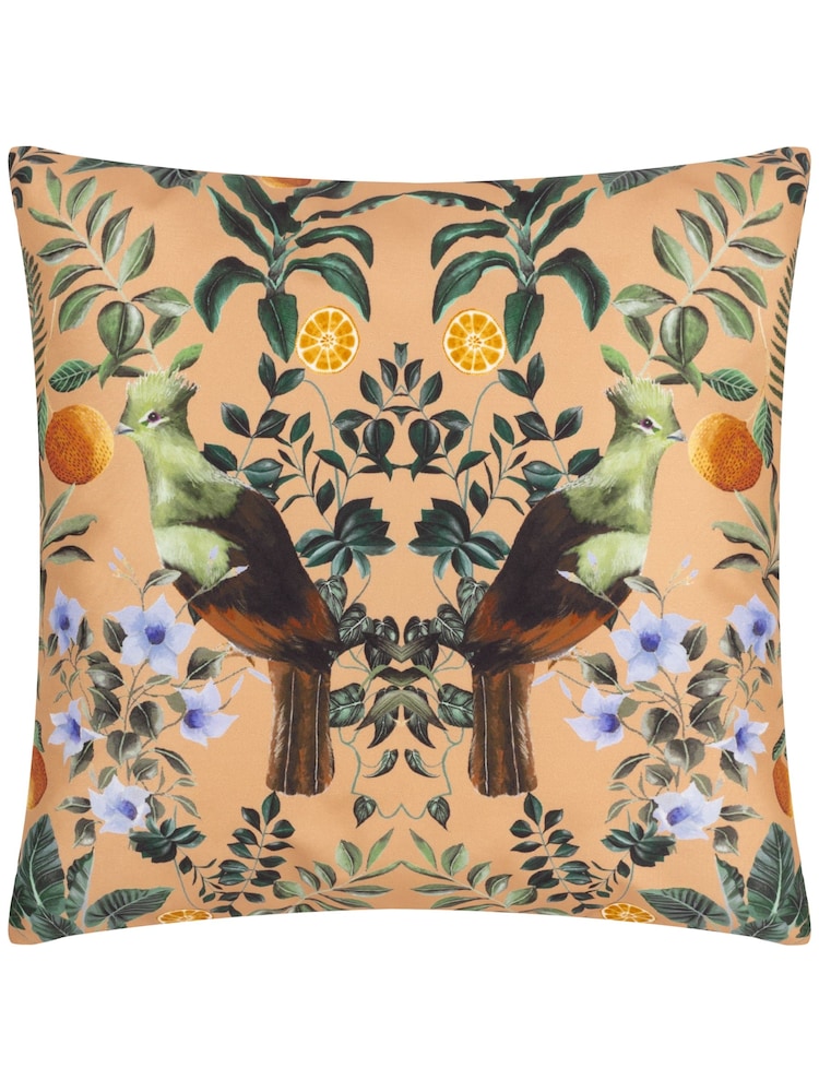 Wylder Multicolour Kali Mirrored Birds Tropical Outdoor Cushion - Image 1 of 3