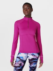 Sweaty Betty Pro Run Sweat-Top mit kurzem Reißverschluss - Bild 2 von 8