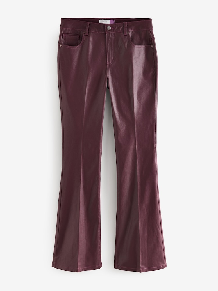 Wine Coated Flared Jeans - Image 2 of 4