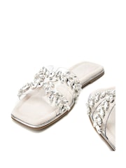 Moda in Pelle Natural Terra Jewelled H Band Perspex Sliders - Image 4 of 4
