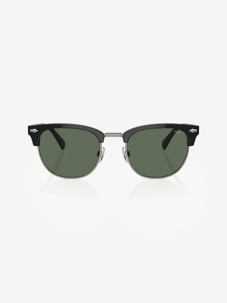 Polo Ralph Lauren Black Round Sunglasses - Image 2 of 5 Polo Ralph Lauren Black Round Sunglasses - Image 2 of 5