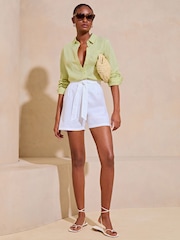 Lipsy Green Pocket Button Through Shirt - Image 3 of 4
