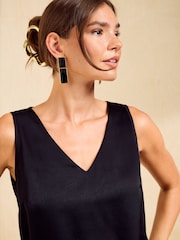 Friends Like These Black V-Neck Vest Top - Image 2 of 5