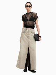 AllSaints Black Giana Tank - Image 3 of 8