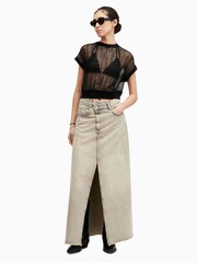 AllSaints Black Giana Tank - Image 6 of 8