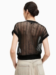 AllSaints Black Giana Tank - Image 7 of 8