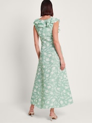 Monsoon Green Saskia Ruffle Dress - Image 2 of 5