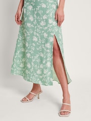 Monsoon Green Saskia Ruffle Dress - Image 4 of 5