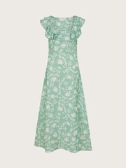 Monsoon Green Saskia Ruffle Dress - Image 5 of 5