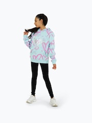 Niebieski - Hype. Girls Light Blue Heart Xoxo Hoodie - Image 1 of 5