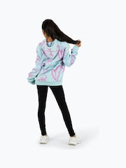 Niebieski - Hype. Girls Light Blue Heart Xoxo Hoodie - Image 2 of 5