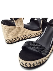 Moda in Pelle Raisa Chevron Jute Wedge Sandals - Image 4 of 4