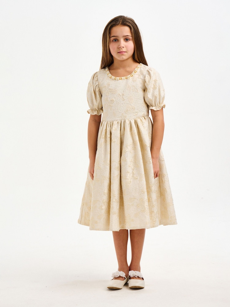 iAMe Yellow Party Dress - Image 1 of 7