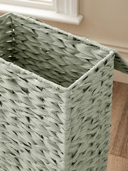 Sage Green Hepworth Wicker Slimline Laundry - Image 3 of 6
