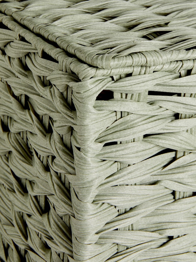 Sage Green Hepworth Wicker Slimline Laundry - Image 6 of 6