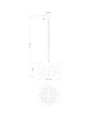 Brass Alderley 4 Light Chandelier - Image 4 of 5