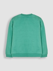JoJo Maman Bébé Green Puffin Applique Sweatshirt & Jogger Set - Image 5 of 8