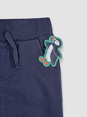 JoJo Maman Bébé Green Puffin Applique Sweatshirt & Jogger Set - Image 8 of 8