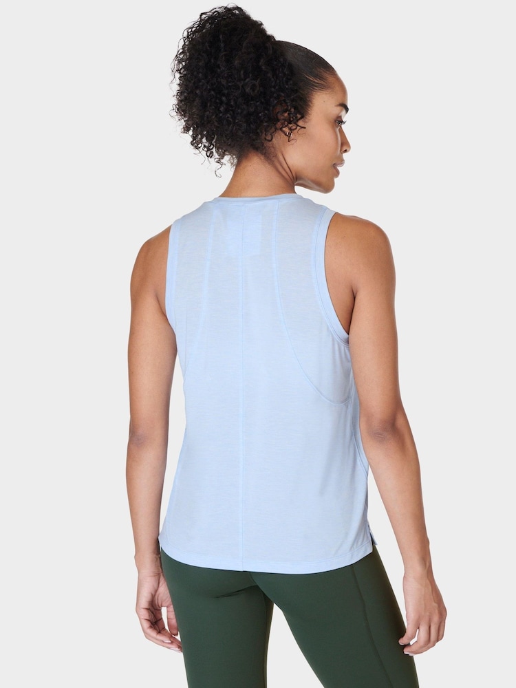 Sweaty Betty Breeze Blue Soft Flow Studio Tank - Image 2 of 8