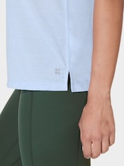 Sweaty Betty Breeze Blue Soft Flow Studio Tank - Image 6 of 8