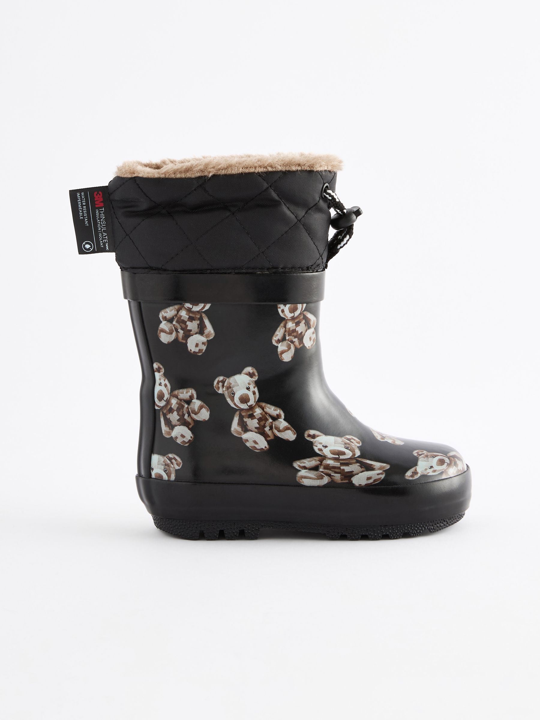 Buy Black Bears Thermal Thinsulate Lined Cuff Wellies from Next USA