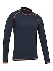 Mountain Warehouse Navy Blue Mens Long Sleeve Rash Vest - Image 2 of 5