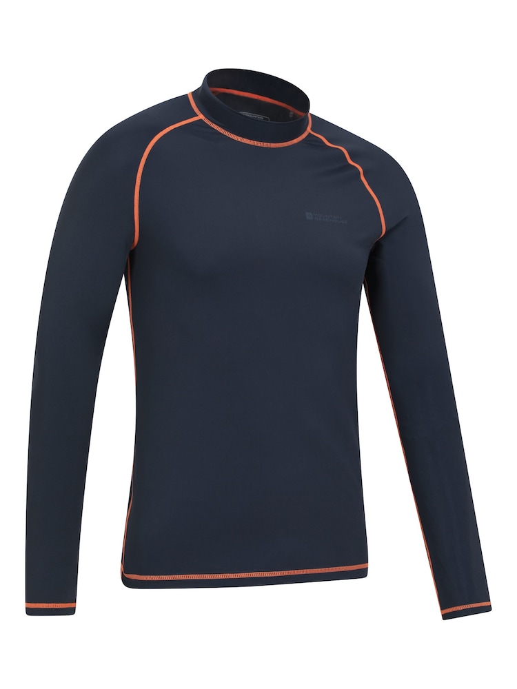 Mountain Warehouse Navy Blue Mens Long Sleeve Rash Vest - Image 2 of 5
