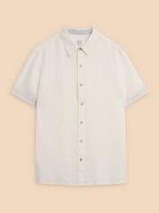 White Stuff White Pembroke 100% Linen Shirt - Image 5 of 7