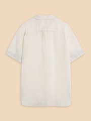 White Stuff White Pembroke 100% Linen Shirt - Image 6 of 7