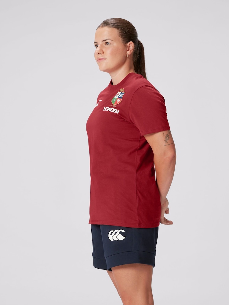 Canterbury Red British & Irish Lions Rugby Cotton Jersey T-Shirt - Image 2 of 9