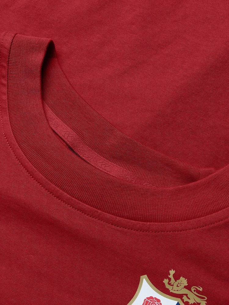 Canterbury Red British & Irish Lions Rugby Cotton Jersey T-Shirt - Image 9 of 9