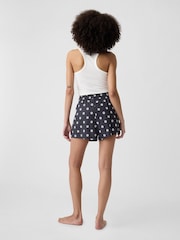 Gap Black Polka Dot Cotton Poplin Print Pyjama Shorts - Image 2 of 4