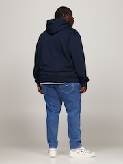 Tommy Jeans Blue Regular Essential Hoodie - Image 5 of 9