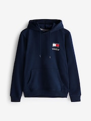 Tommy Jeans Blue Regular Essential Hoodie - Image 7 of 9