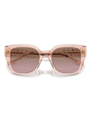 COACH Hc8392U Eckige Sonnenbrille, Pink - Bild 5 von 5