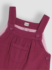 JoJo Maman Bébé Raspberry Pink Cord Dungarees - Image 3 of 3