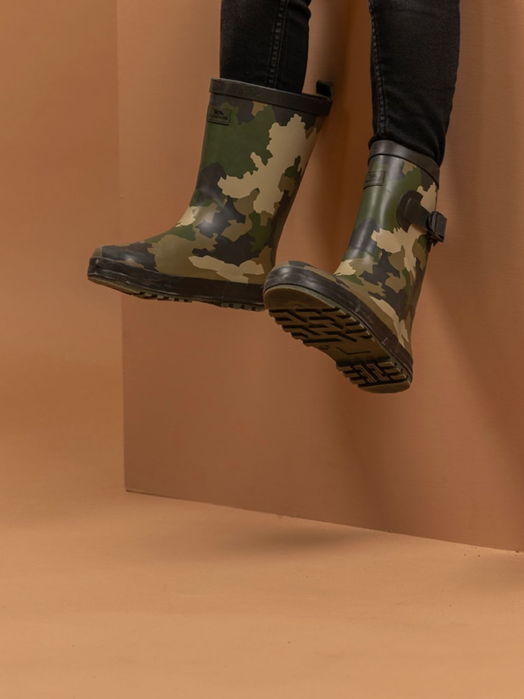Trespass Kids Green Puddle Wellies - Image 2 of 2