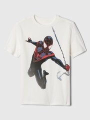 Gap White Marvel Spider-Man Graphic Short Sleeve Crew Neck T-Shirt (4-13yrs) - Image 1 of 2