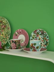 Designers Guild Ikebana Damask Espresso Cups and Saucers Set Of 4 - Image 2 of 4