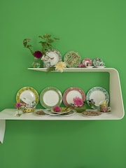 Designers Guild Ikebana Damask Espresso Cups and Saucers Set Of 4 - Image 4 of 4