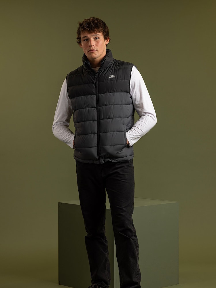Trespass Oskar Padded Black Gilet - Image 2 of 4