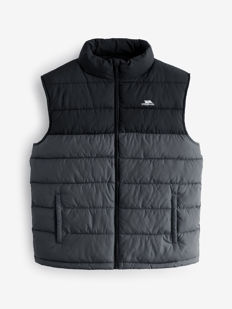 Trespass Oskar Padded Black Gilet - Image 4 of 4 Trespass Oskar Padded Black Gilet - Image 4 of 4