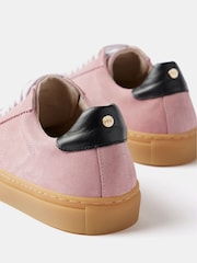 Mint Velvet Pink Suede Chunky Trainers - Image 3 of 4