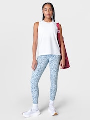 Alb - Maiou din material moale Sweaty Betty Studio - Image 4 of 7