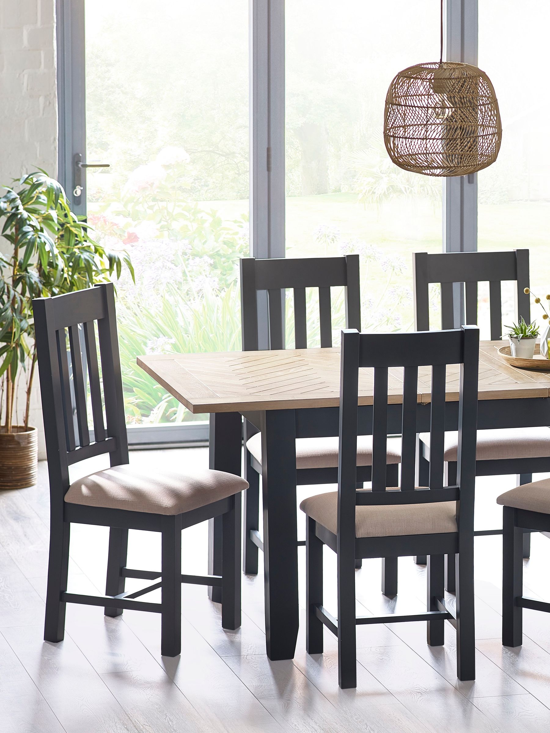 Julian Bowen Set Of 2 Bordeaux Dining Chairs Dark Grey - Grey - Image 6